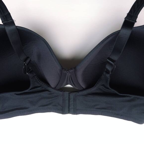 Vanity Fair Womens 40DD T-Shirt Bra Full Coverage Underwire Lightly Lined Black - Picture 3 of 4